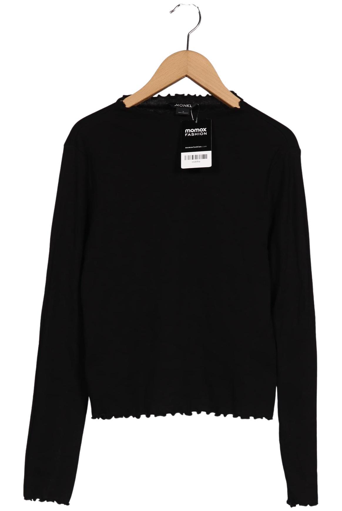

Monki Damen Langarmshirt, schwarz, Gr. 42