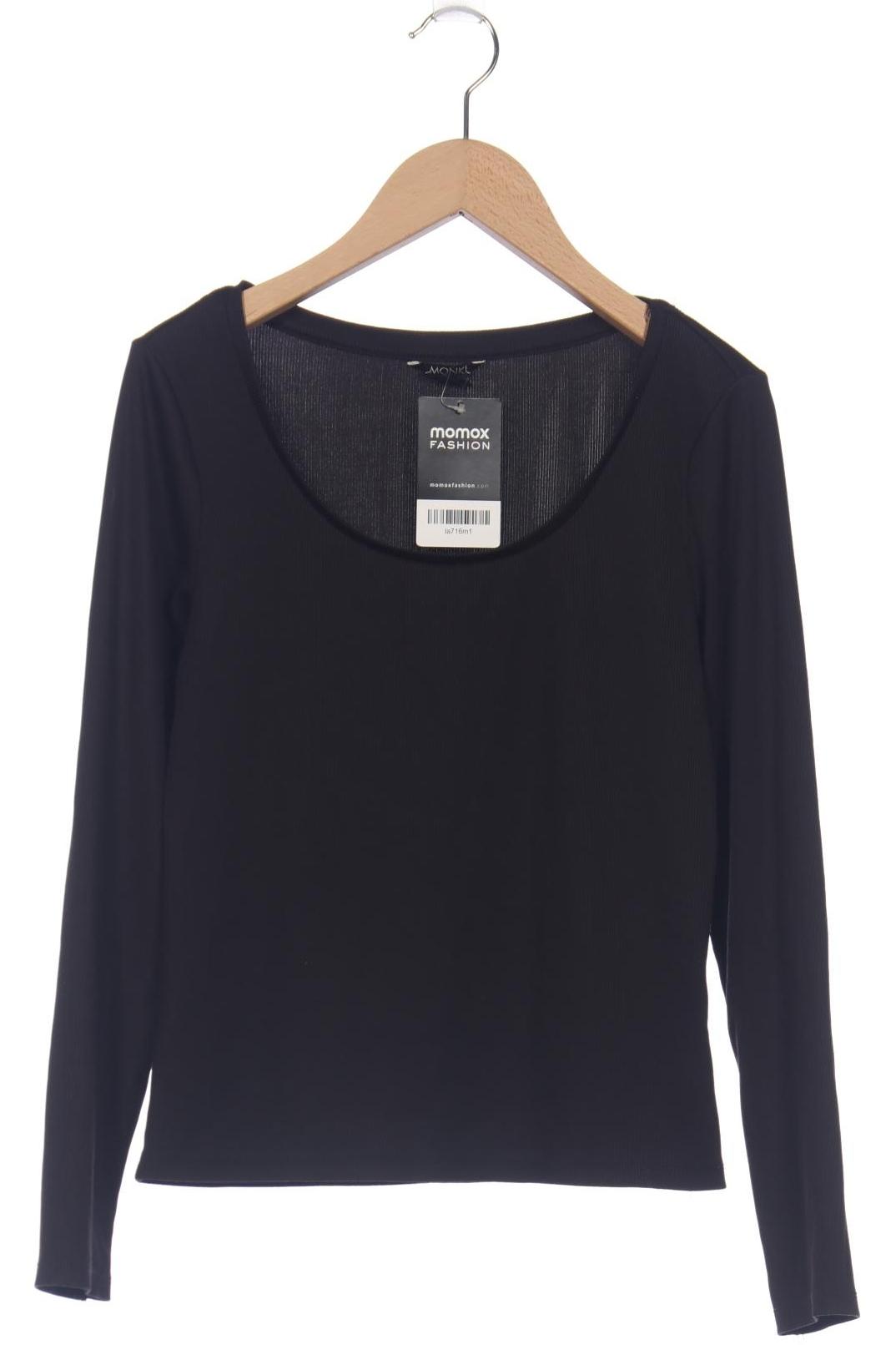

Monki Damen Langarmshirt, schwarz, Gr. 38