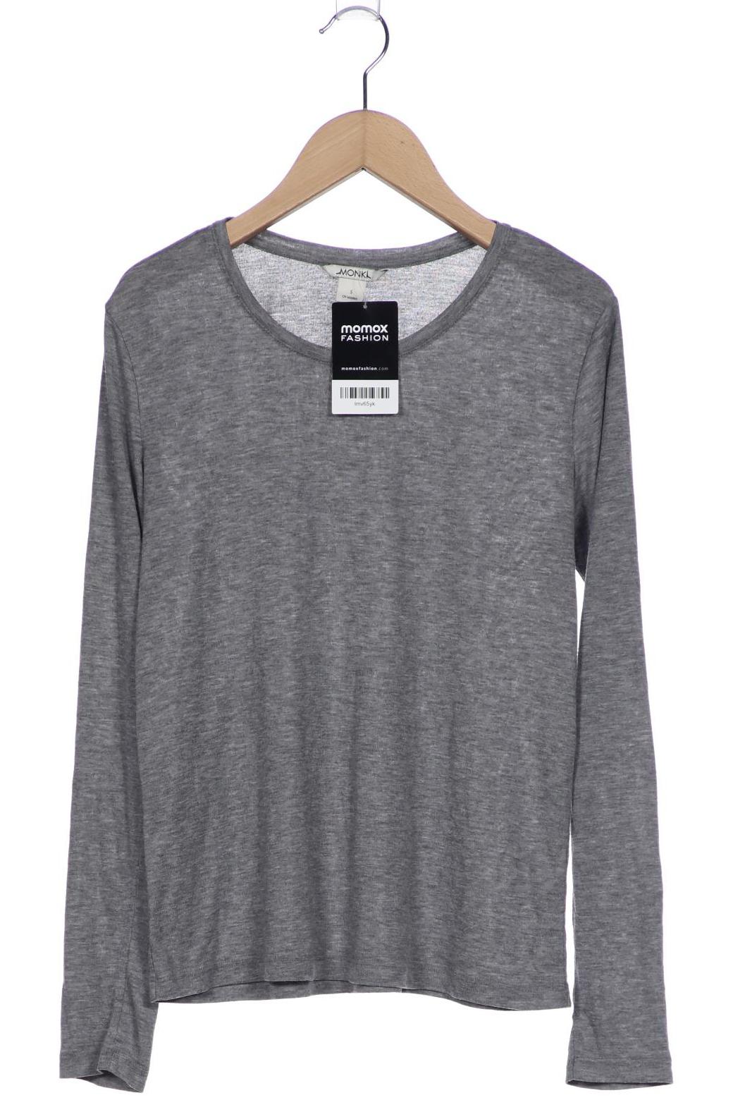 

Monki Damen Langarmshirt, grau, Gr. 36