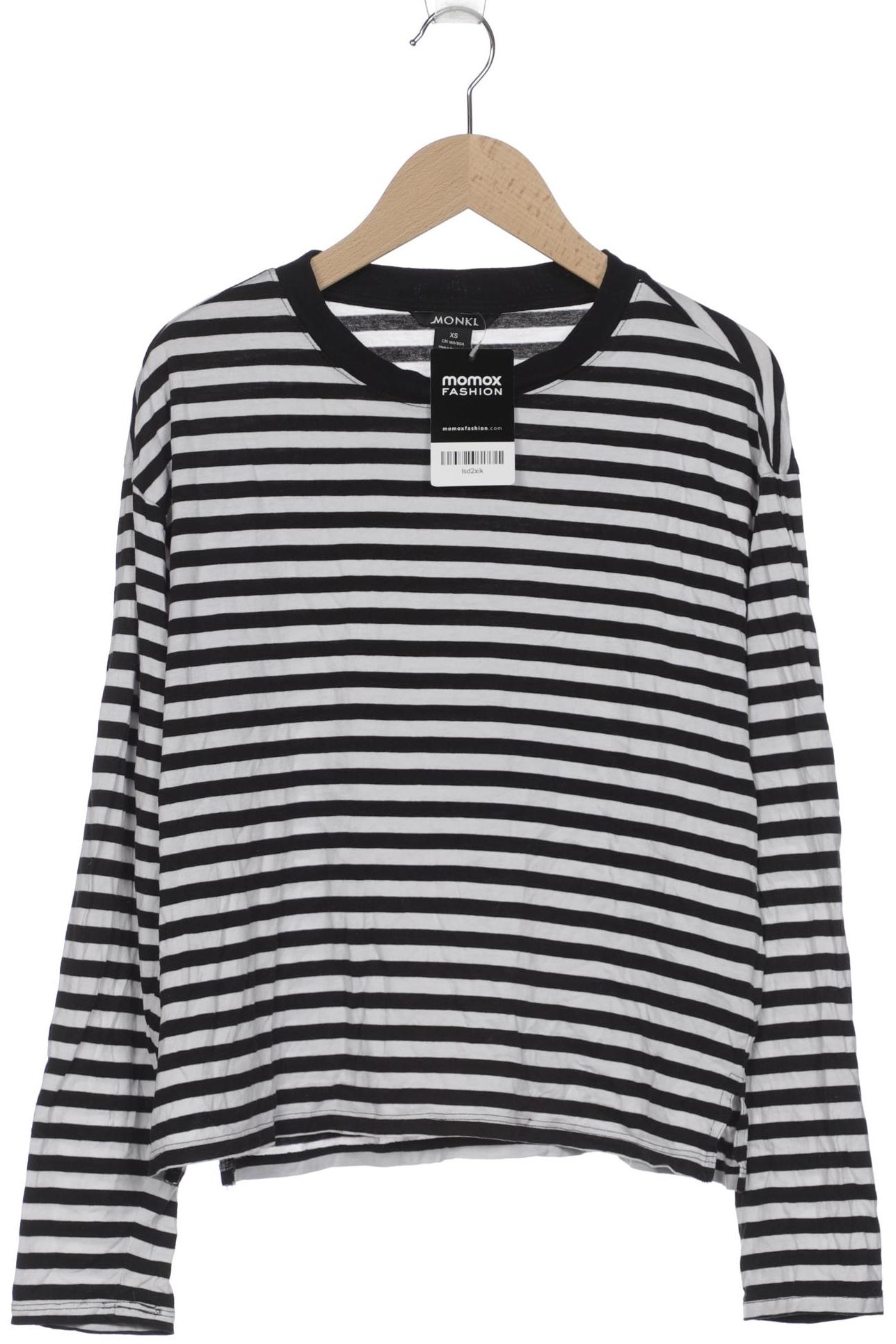 

Monki Damen Langarmshirt, schwarz, Gr. 34