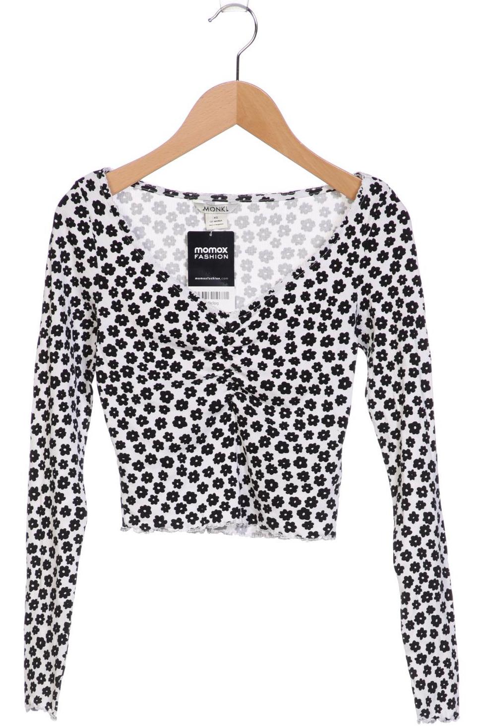 

MONKI Damen Langarmshirt, weiß