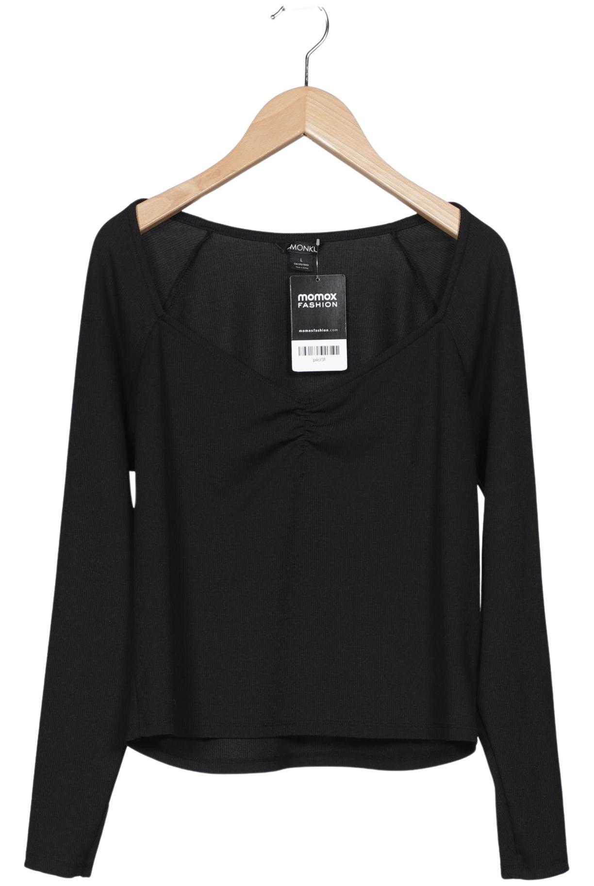 

Monki Damen Langarmshirt, schwarz, Gr. 42