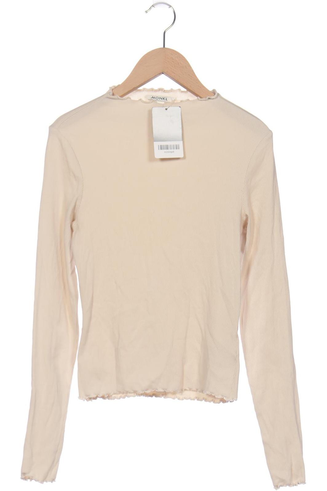 

Monki Damen Langarmshirt, cremeweiß, Gr. 36