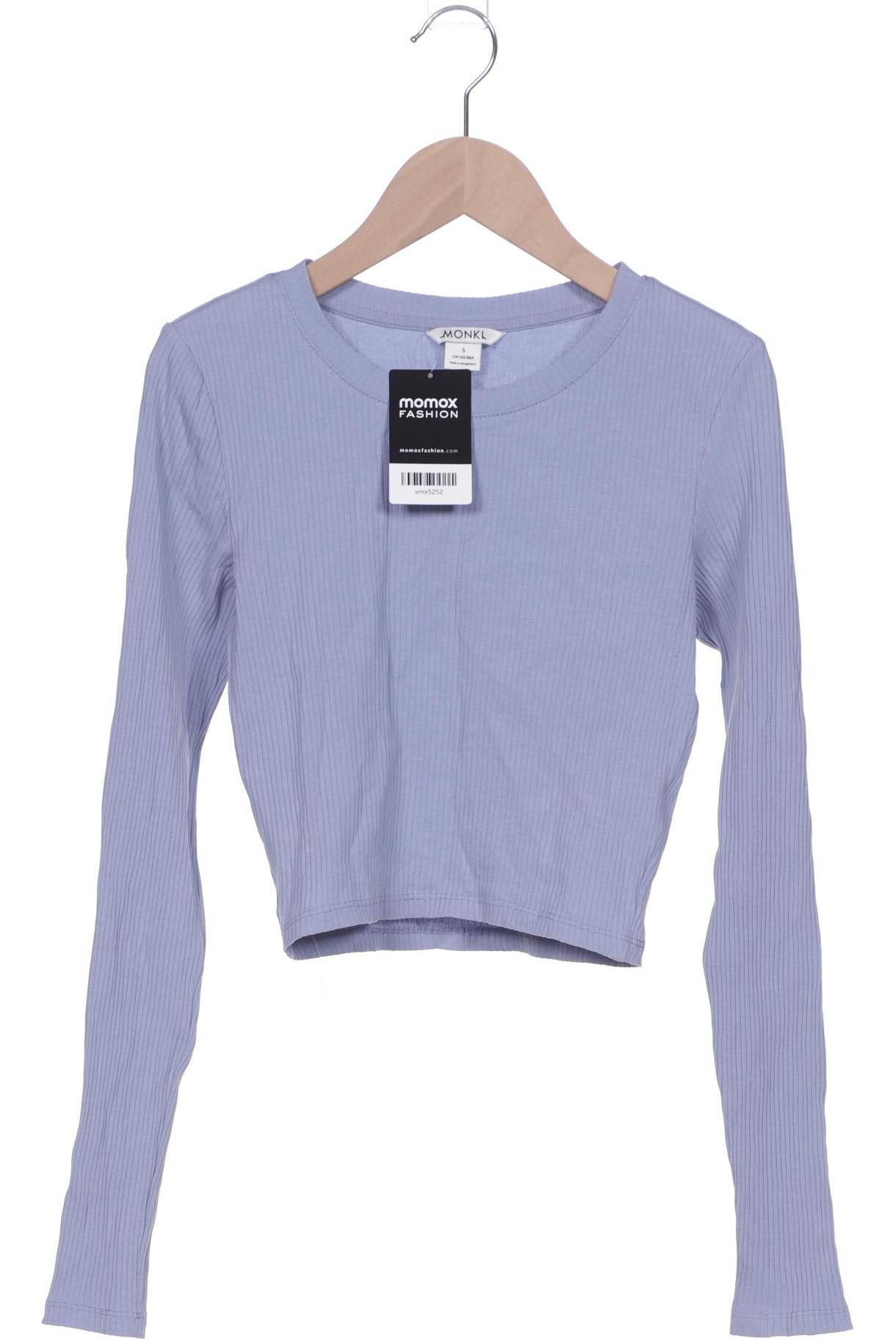 

Monki Damen Langarmshirt, hellblau, Gr. 36