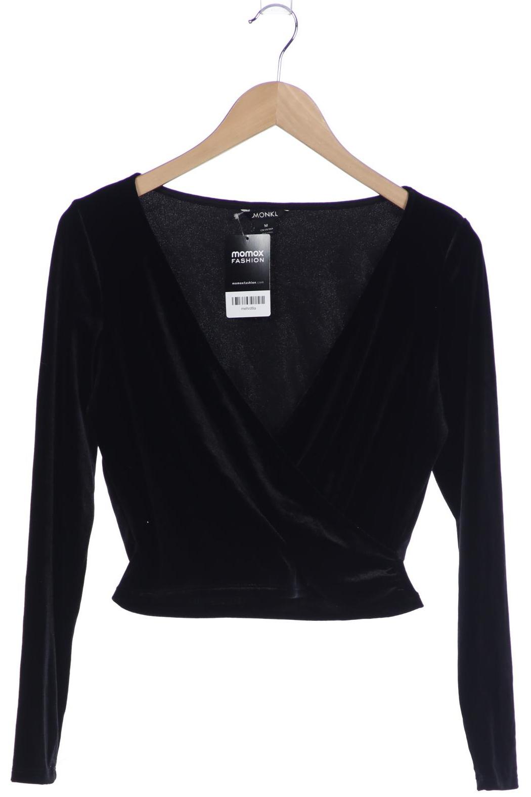 

Monki Damen Langarmshirt, schwarz, Gr. 38