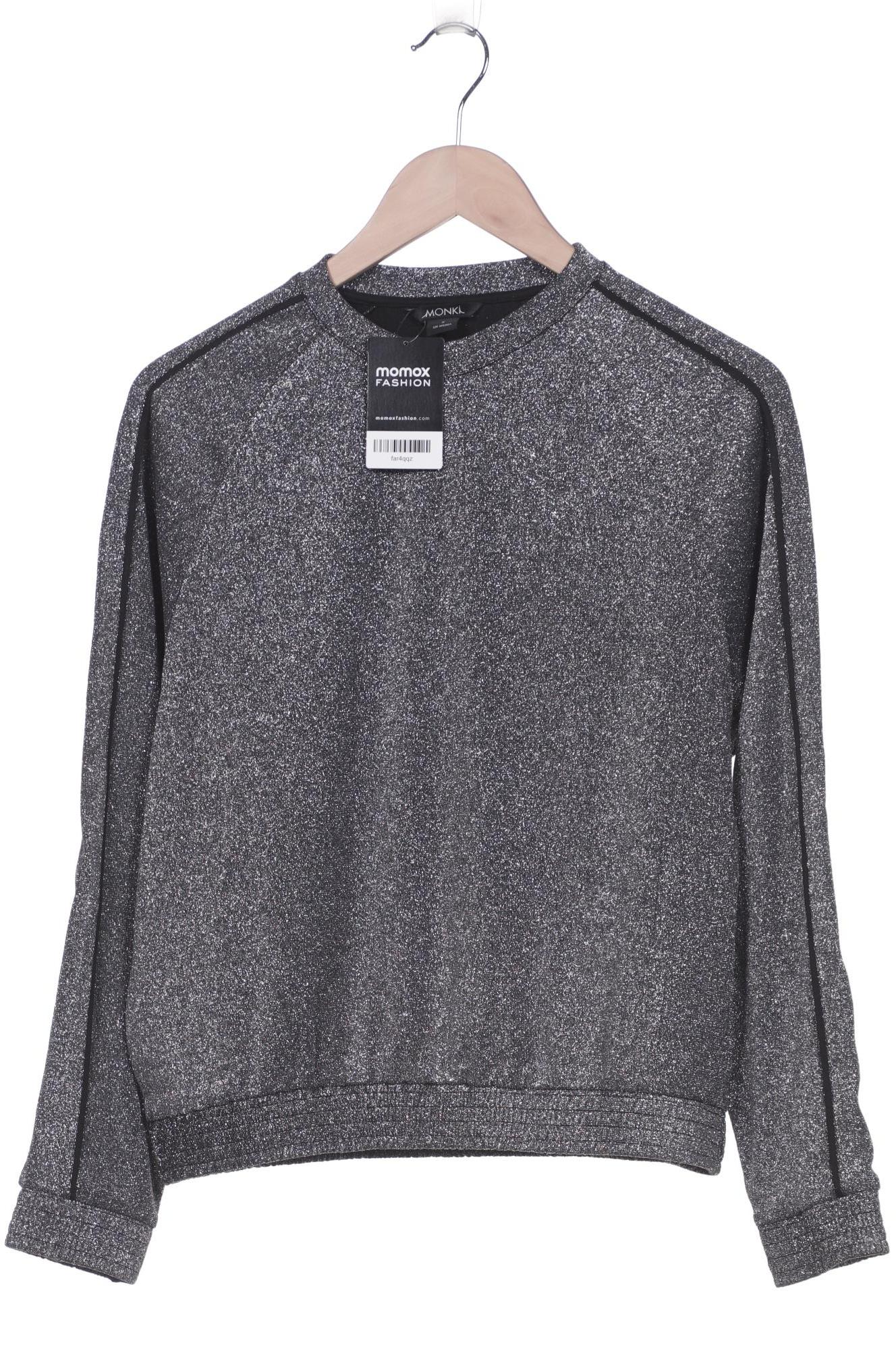 

Monki Damen Langarmshirt, silber, Gr. 36