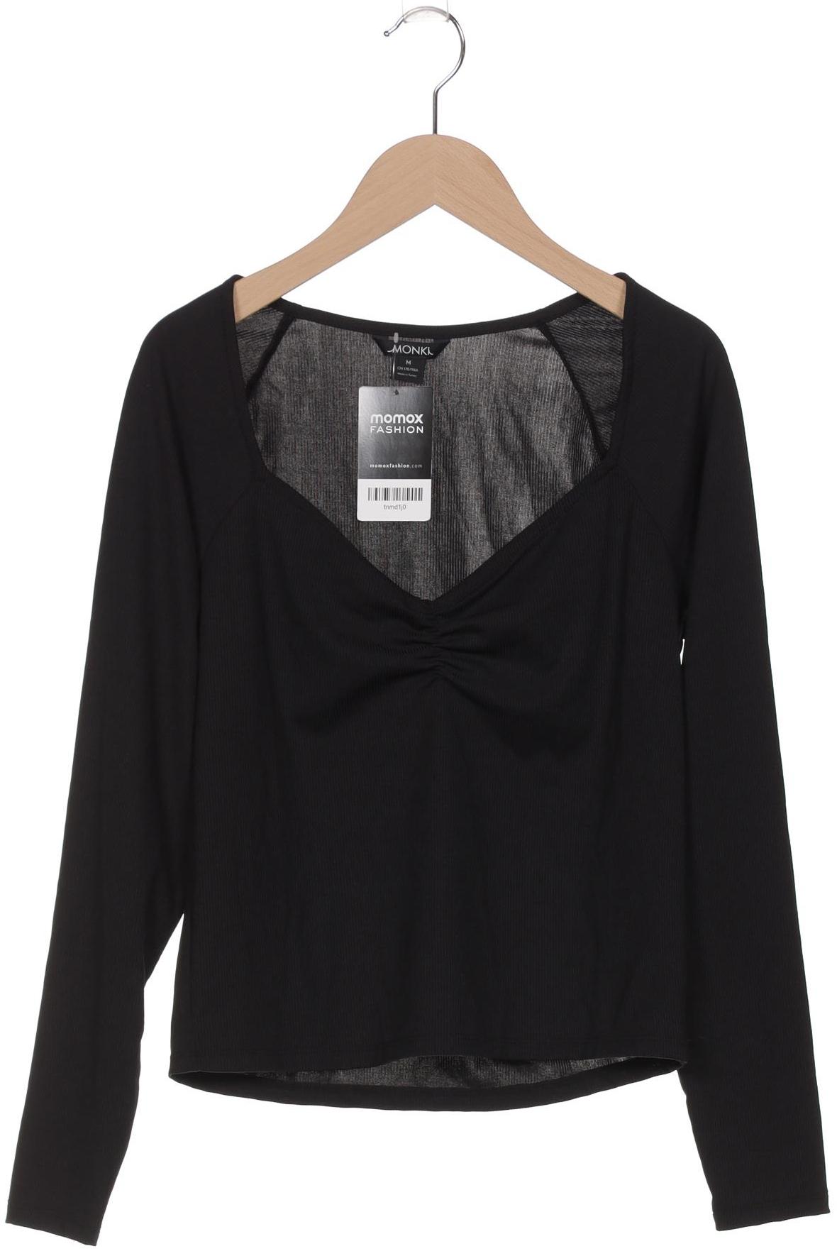 

Monki Damen Langarmshirt, schwarz, Gr. 38