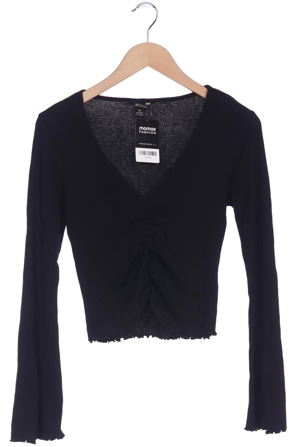 

Monki Damen Langarmshirt, schwarz, Gr. 38