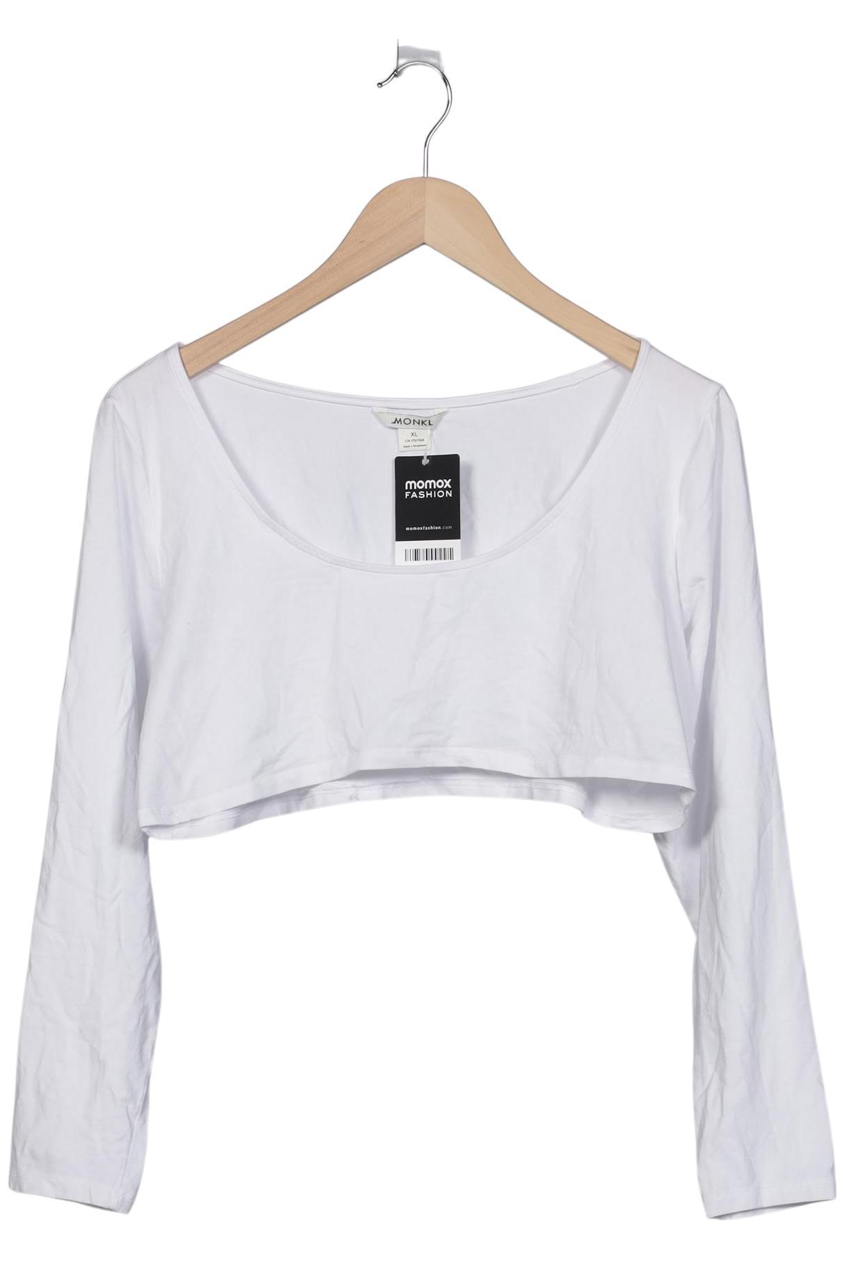 

Monki Damen Langarmshirt, weiß, Gr. 44