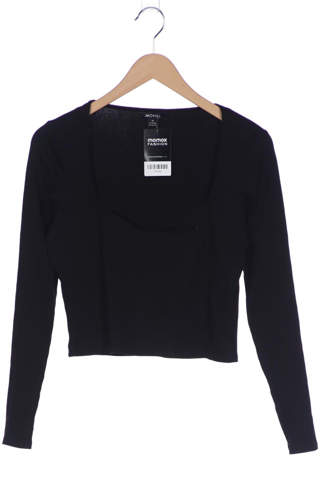 

Monki Damen Langarmshirt, schwarz, Gr. 38