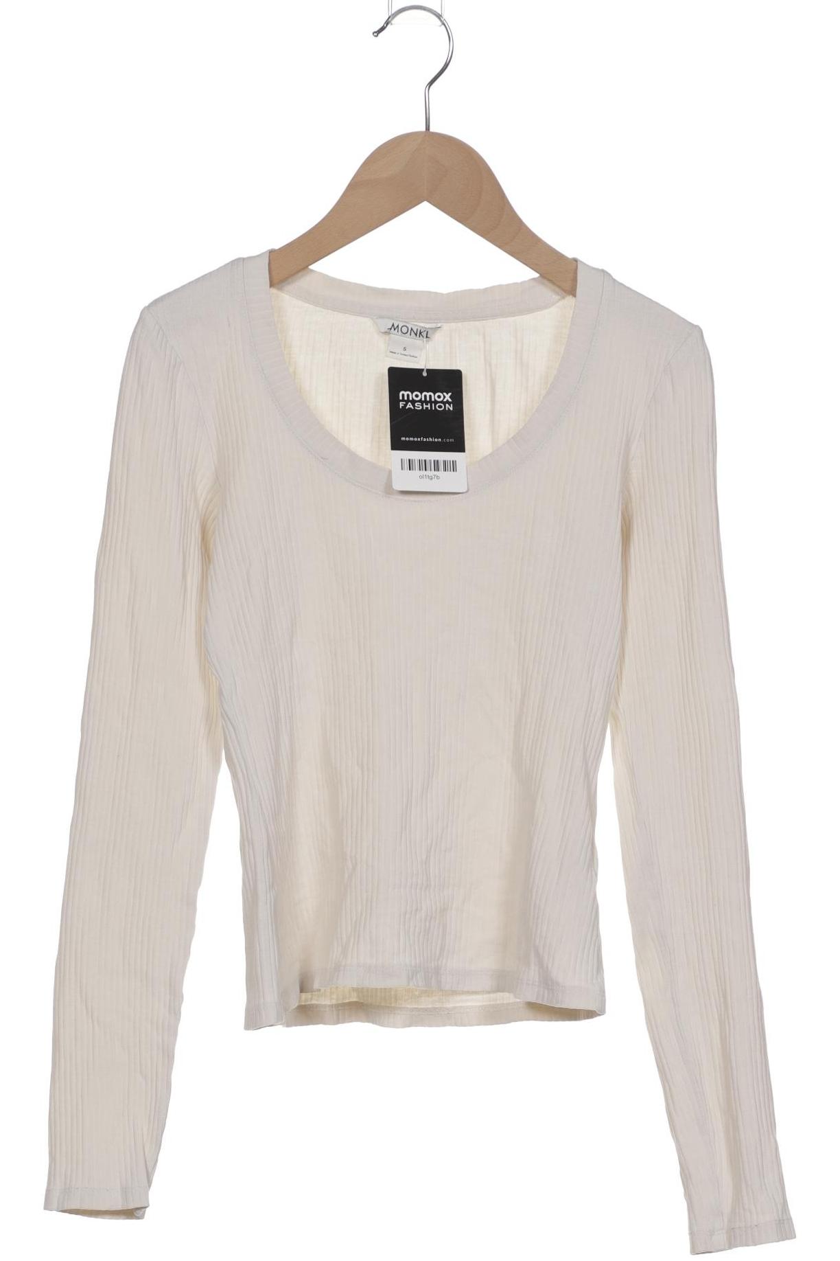 

Monki Damen Langarmshirt, cremeweiß, Gr. 36