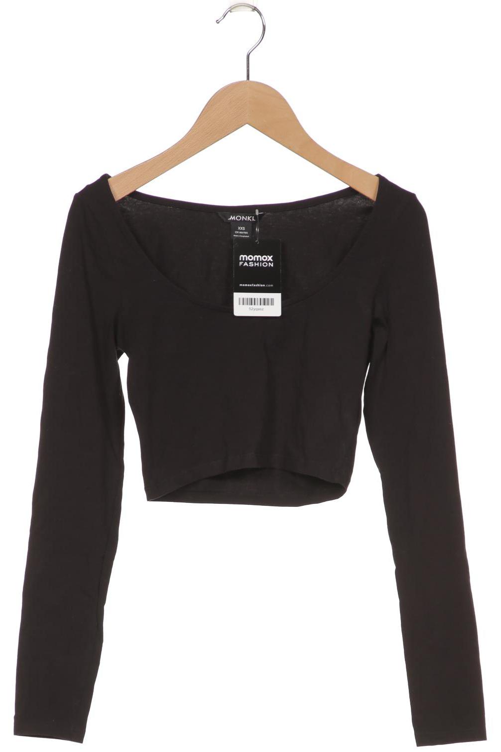 

Monki Damen Langarmshirt, schwarz, Gr. 32