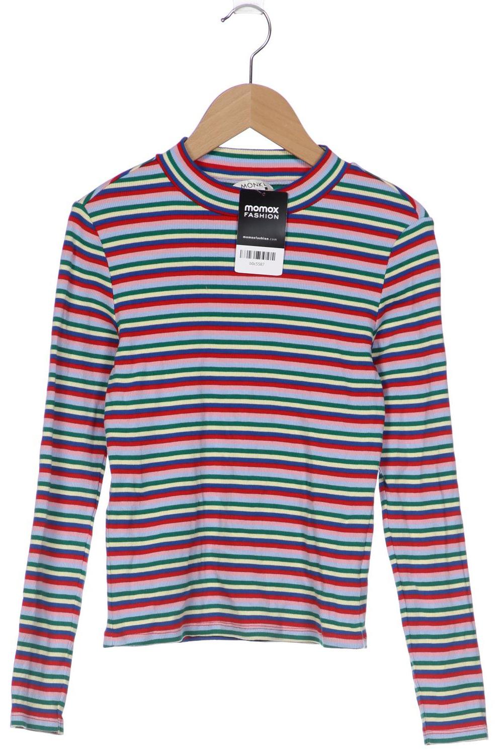 

Monki Damen Langarmshirt, blau, Gr. 36