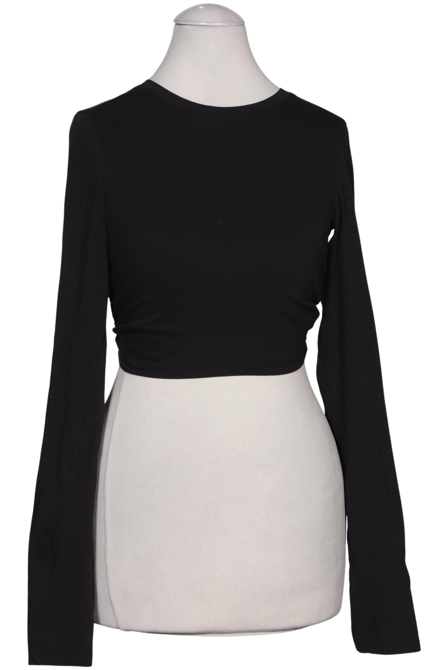 

Monki Damen Langarmshirt, schwarz, Gr. 34