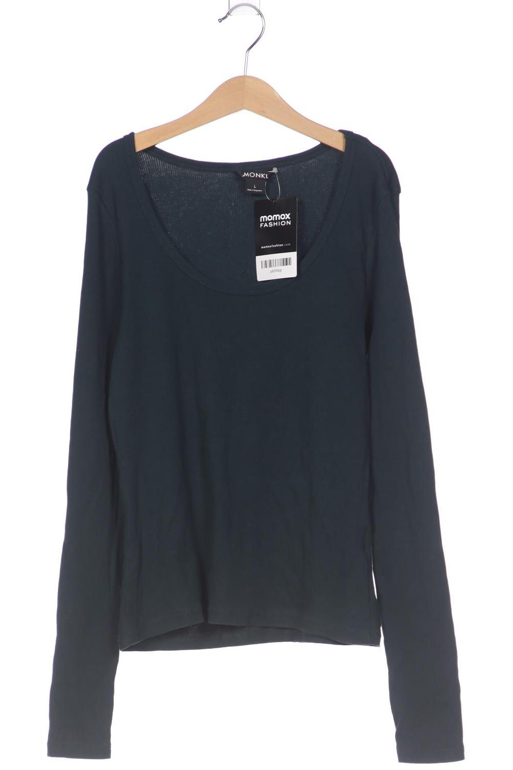 

Monki Damen Langarmshirt, grün, Gr. 42