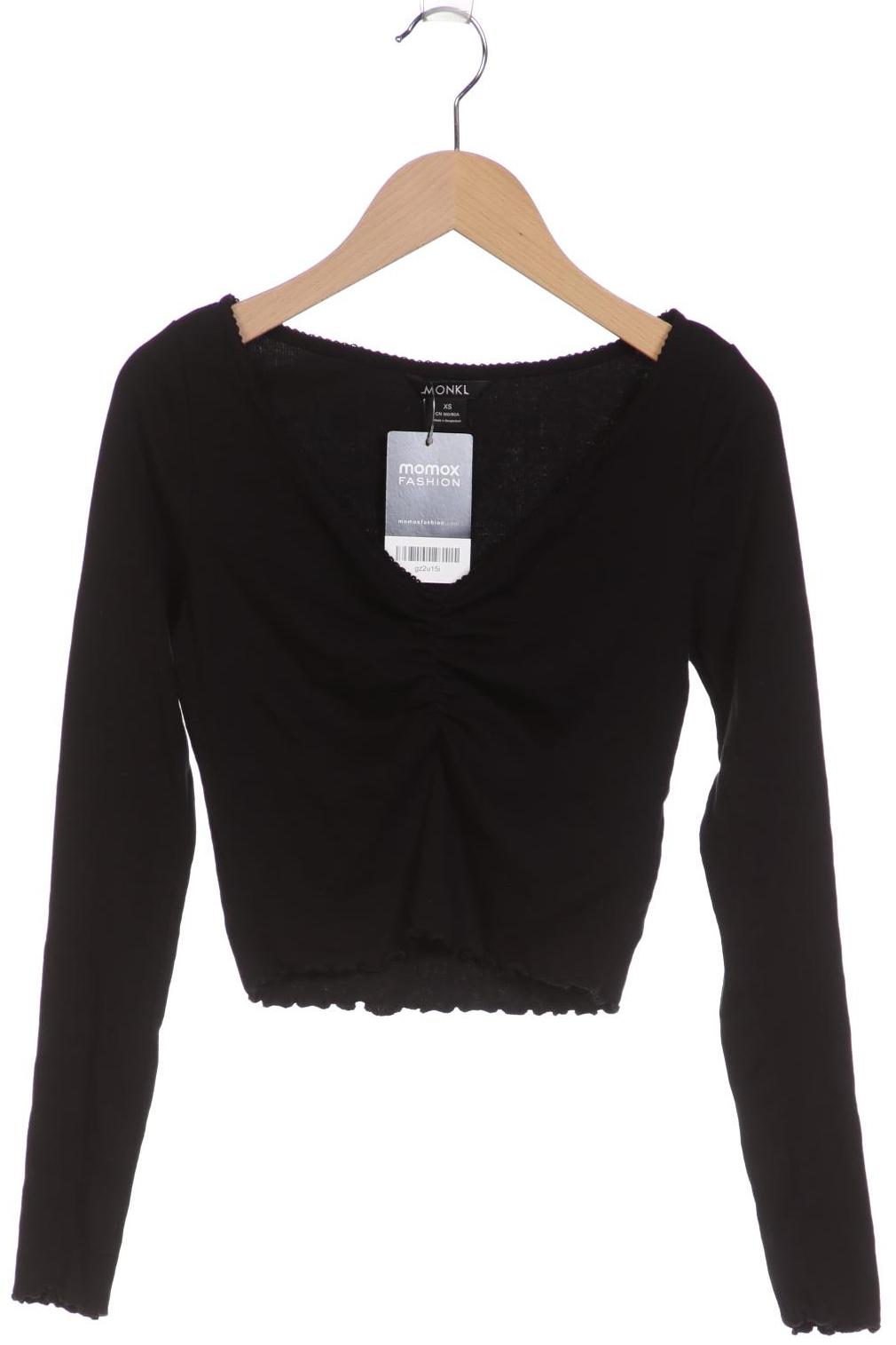 

Monki Damen Langarmshirt, schwarz, Gr. 34