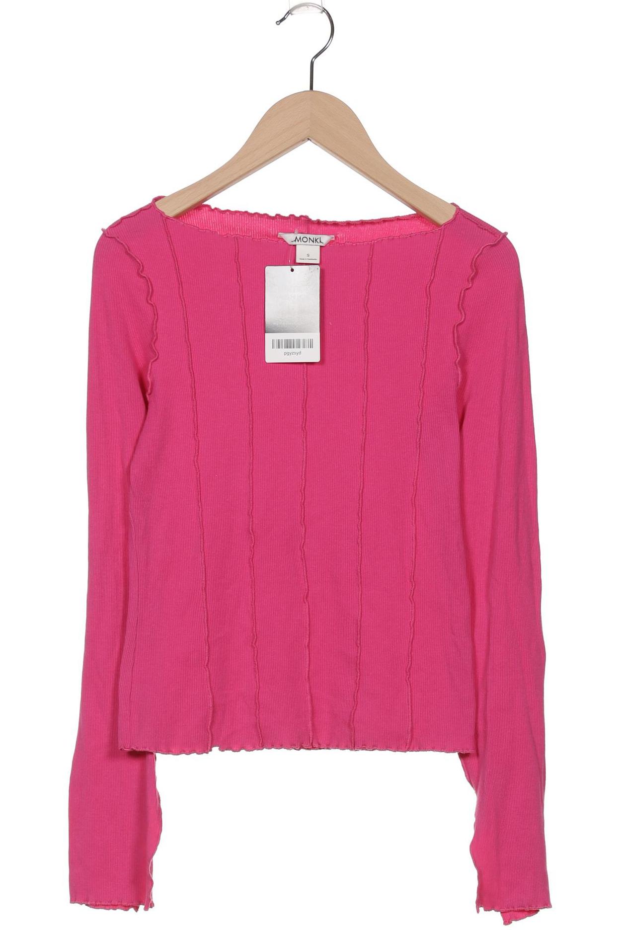 

Monki Damen Langarmshirt, pink, Gr. 36