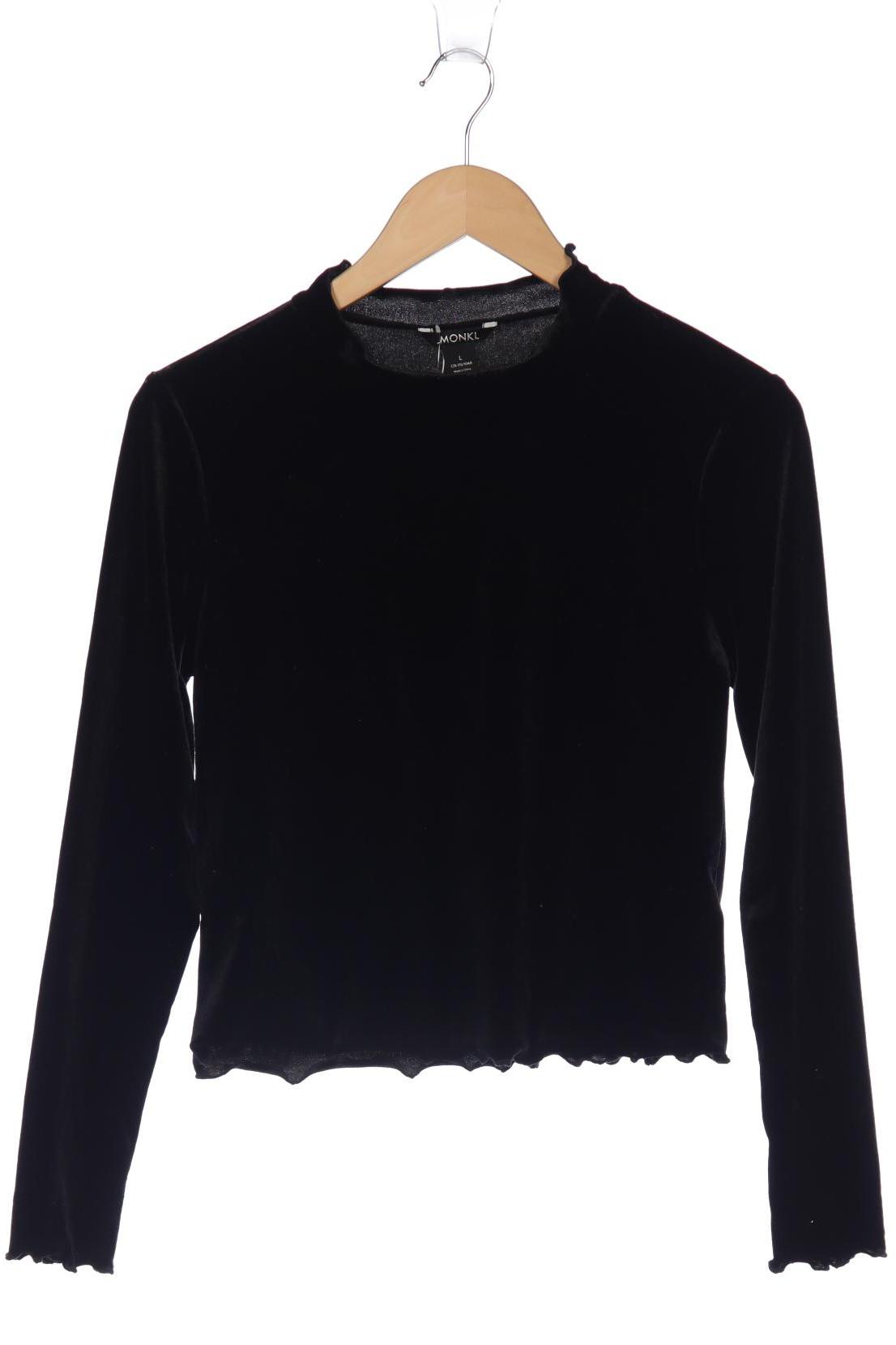 

Monki Damen Langarmshirt, schwarz, Gr. 42