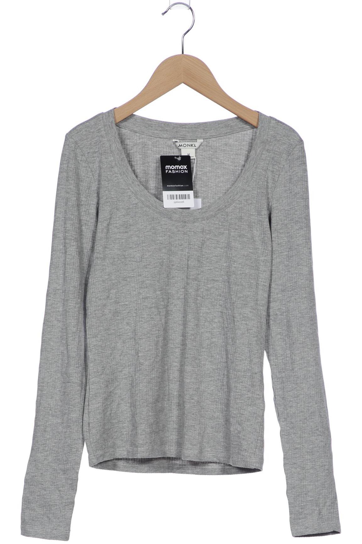 

Monki Damen Langarmshirt, grau, Gr. 38