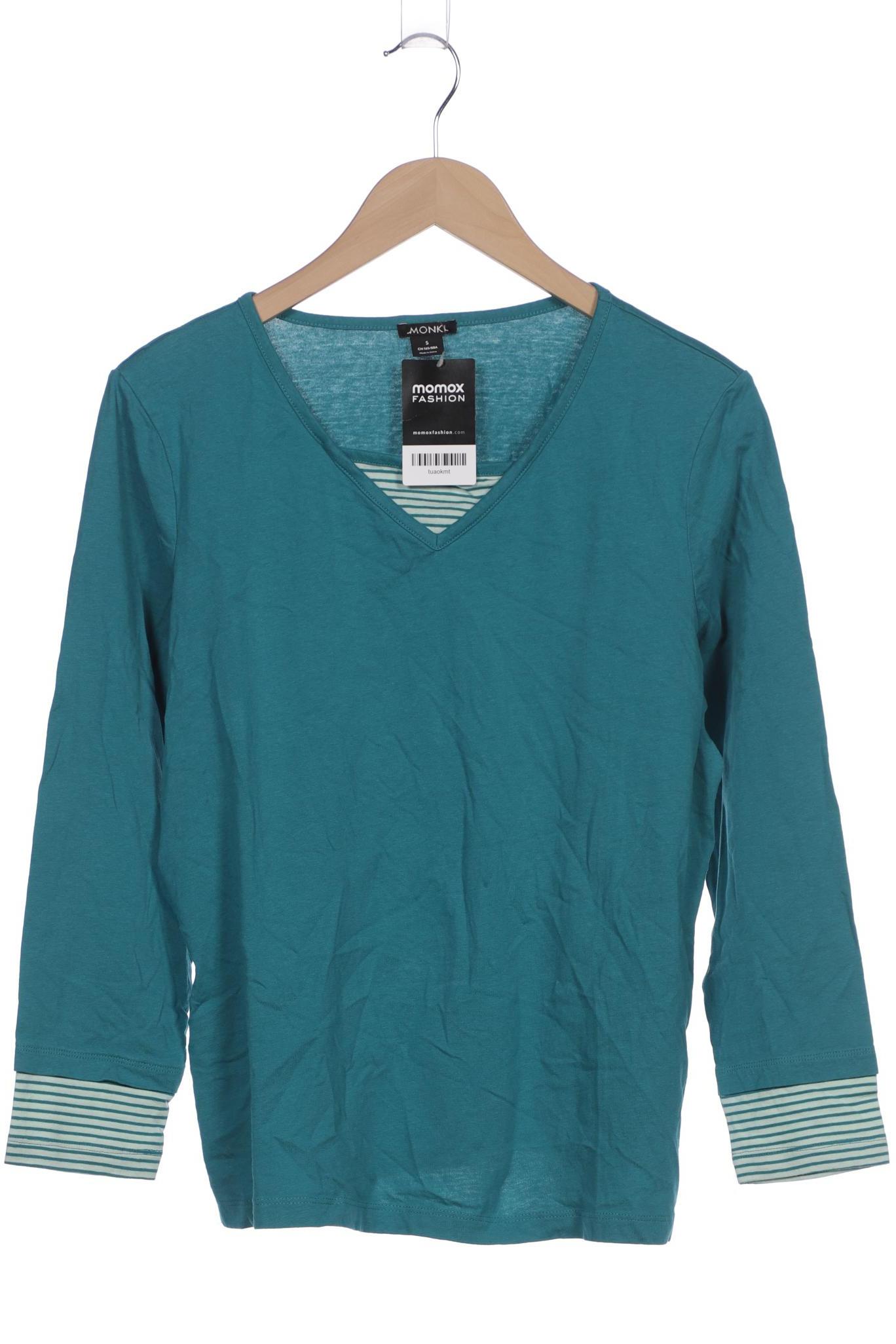 

Monki Damen Langarmshirt, türkis, Gr. 36