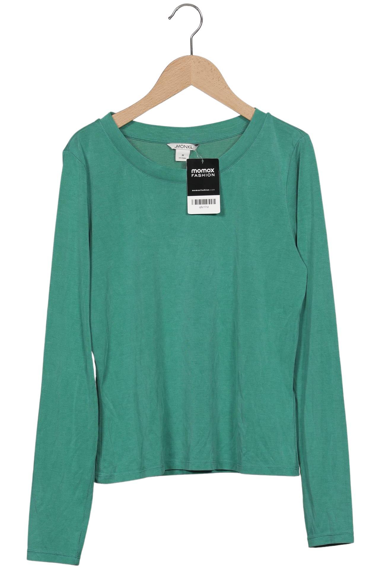 

Monki Damen Langarmshirt, grün, Gr. 38