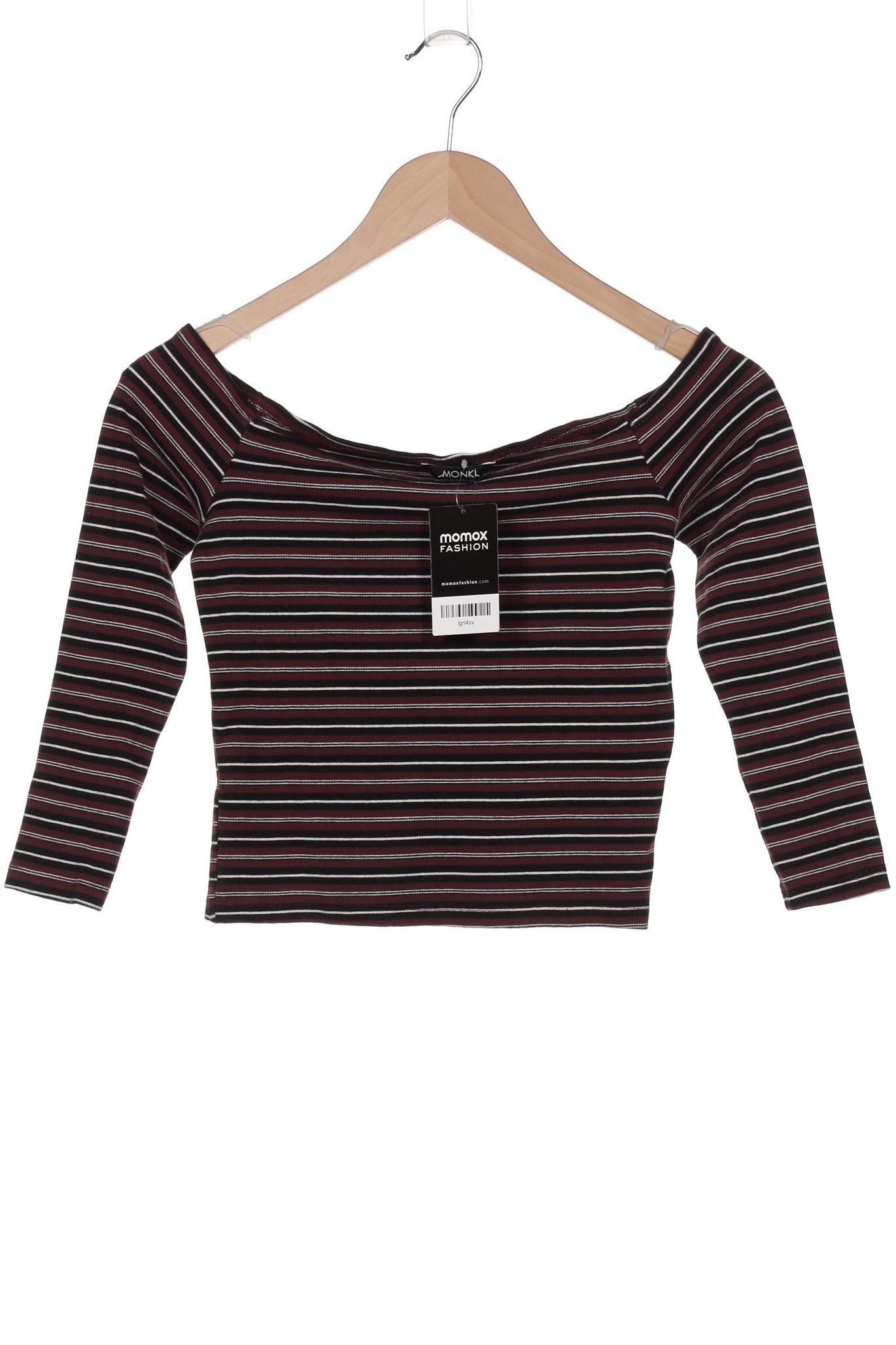 

Monki Damen Langarmshirt, bordeaux, Gr. 36