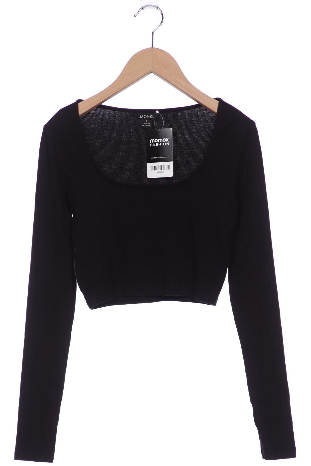 

Monki Damen Langarmshirt, schwarz, Gr. 36