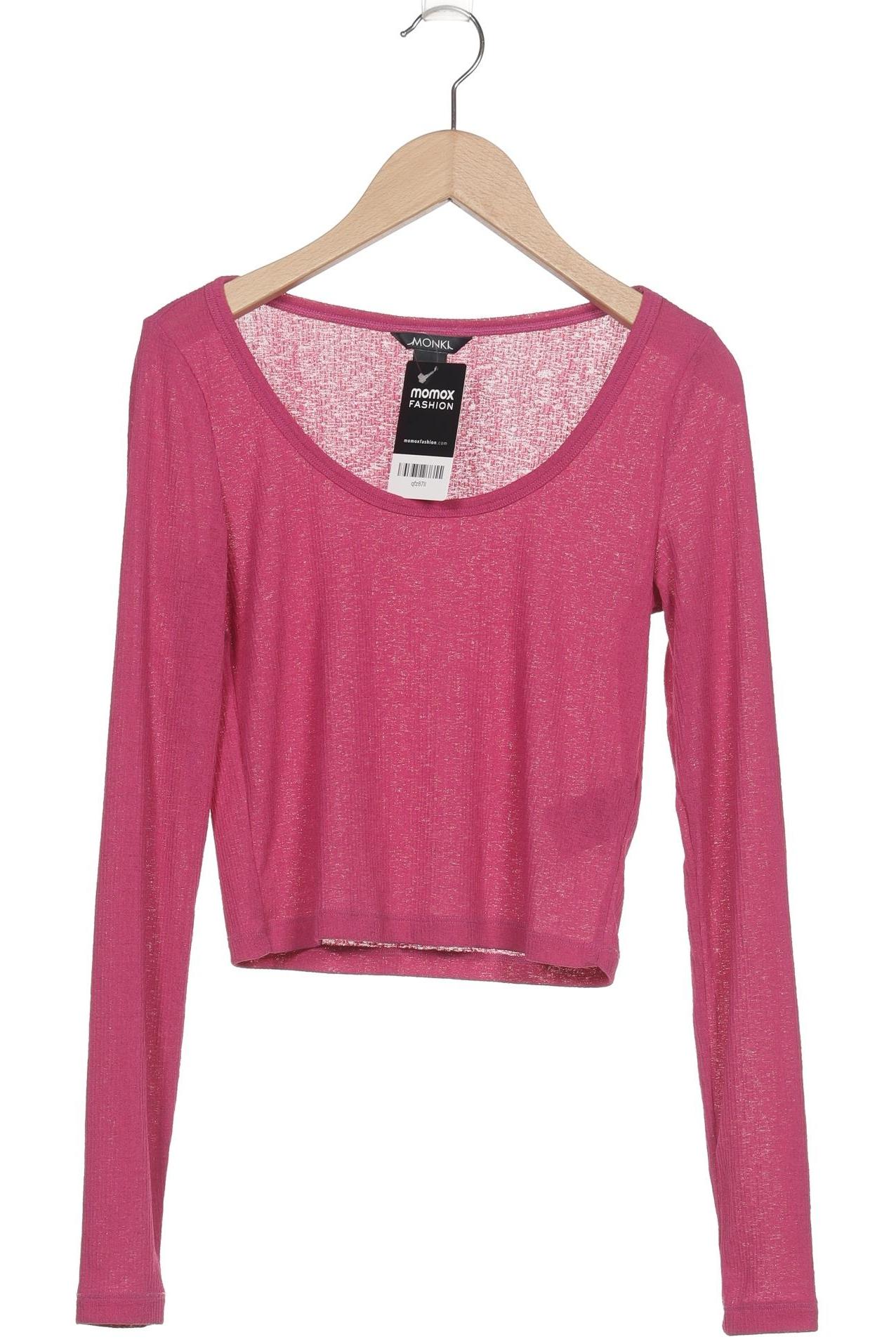 

Monki Damen Langarmshirt, pink, Gr. 36