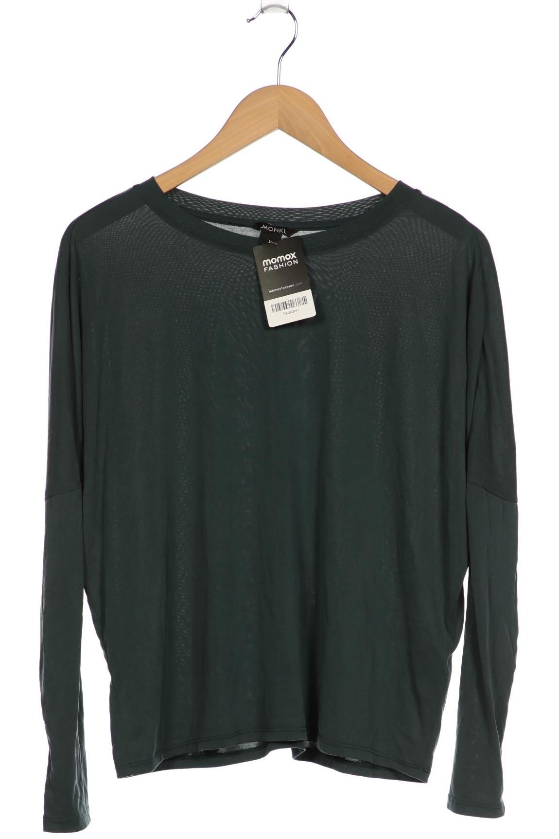 

Monki Damen Langarmshirt, türkis, Gr. 36