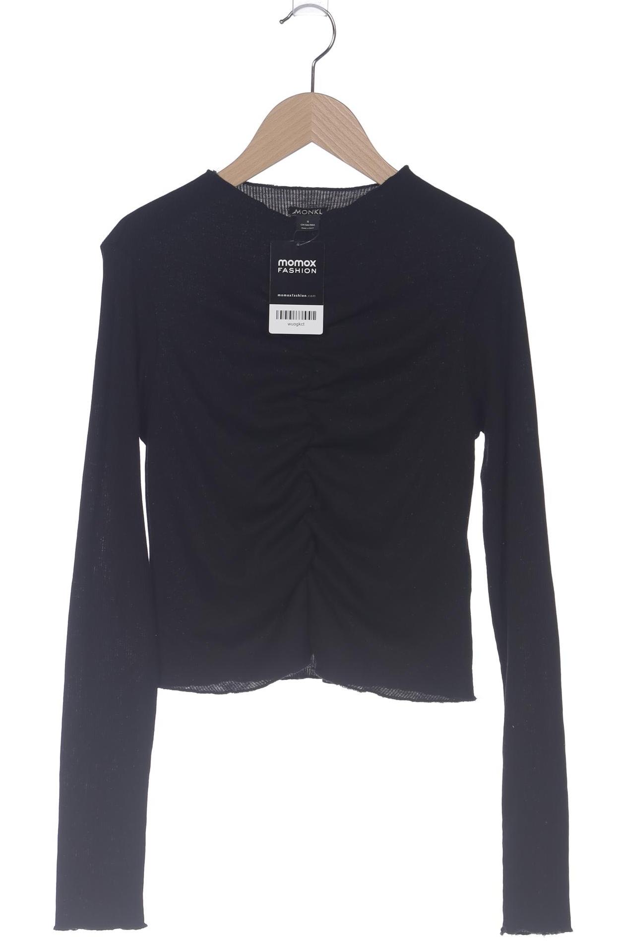 

Monki Damen Langarmshirt, schwarz, Gr. 36