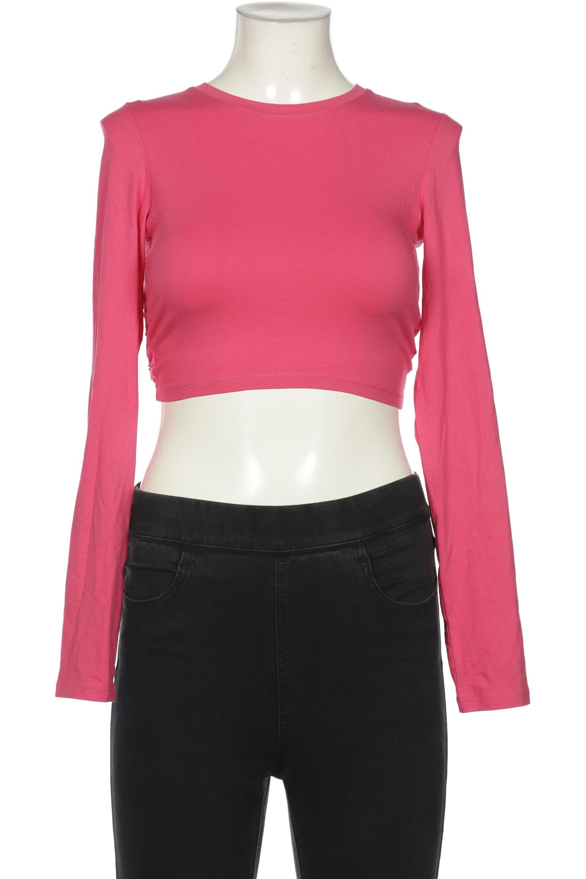 

Monki Damen Langarmshirt, pink, Gr. 36