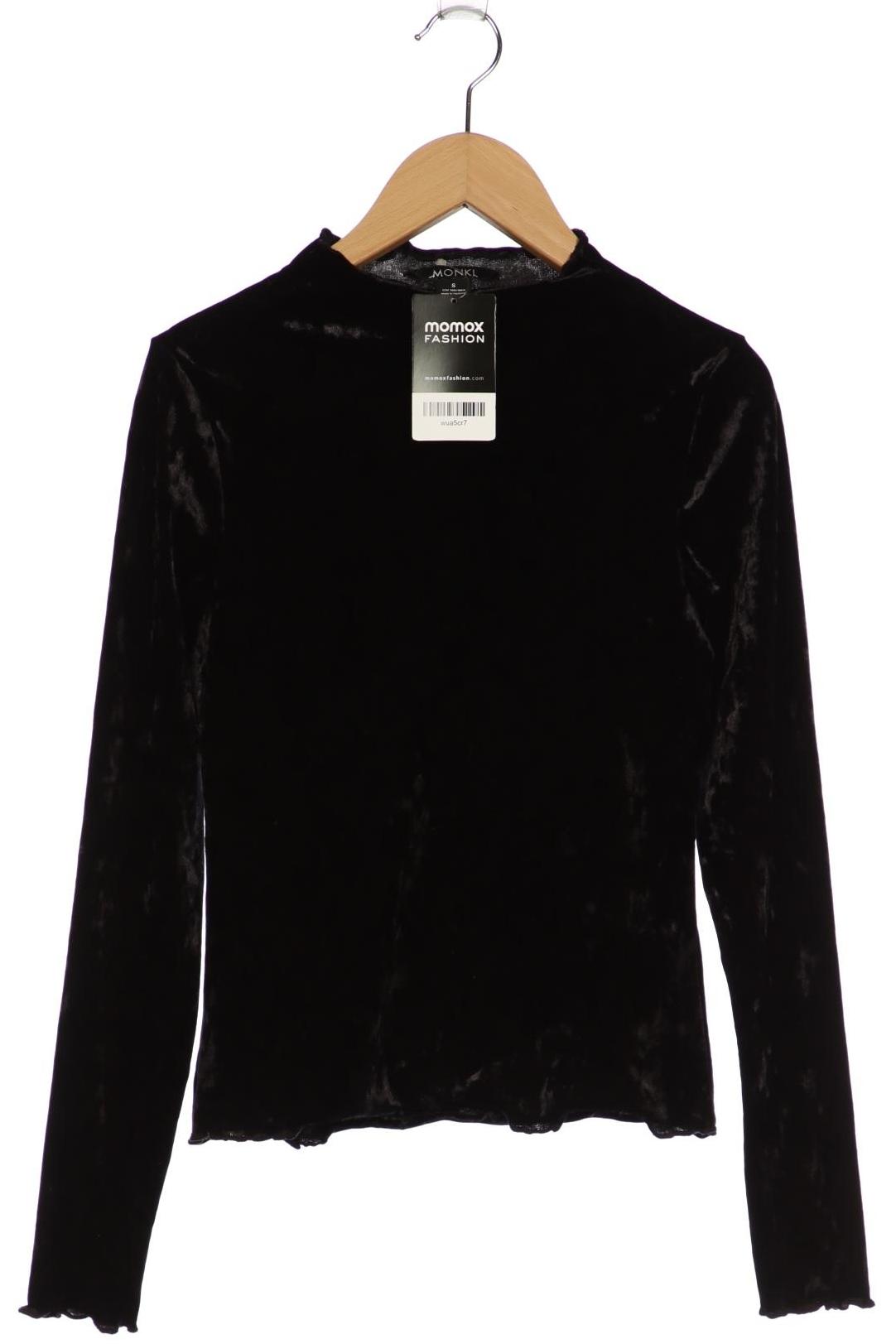 

Monki Damen Langarmshirt, schwarz, Gr. 36