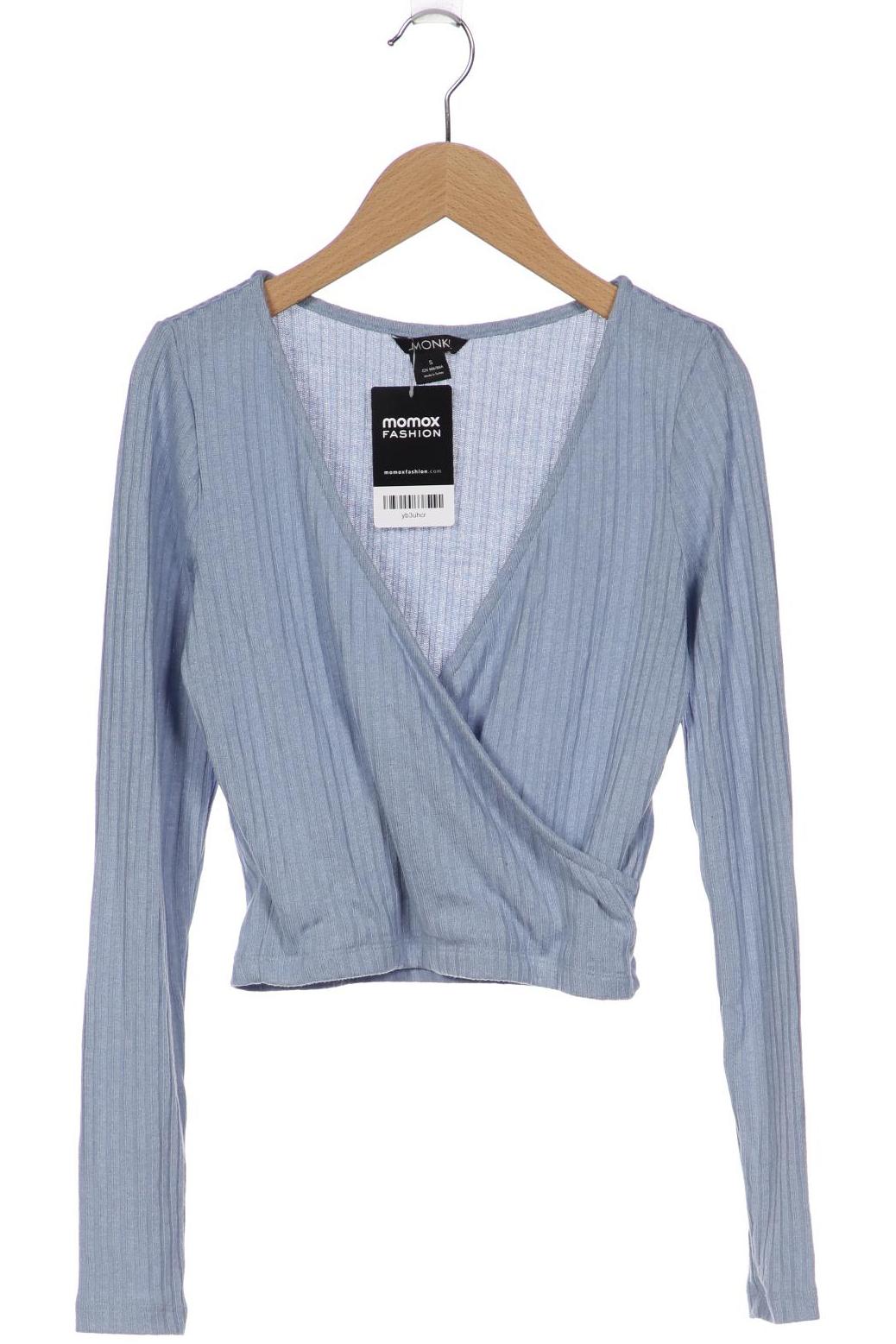 

Monki Damen Langarmshirt, hellblau, Gr. 36
