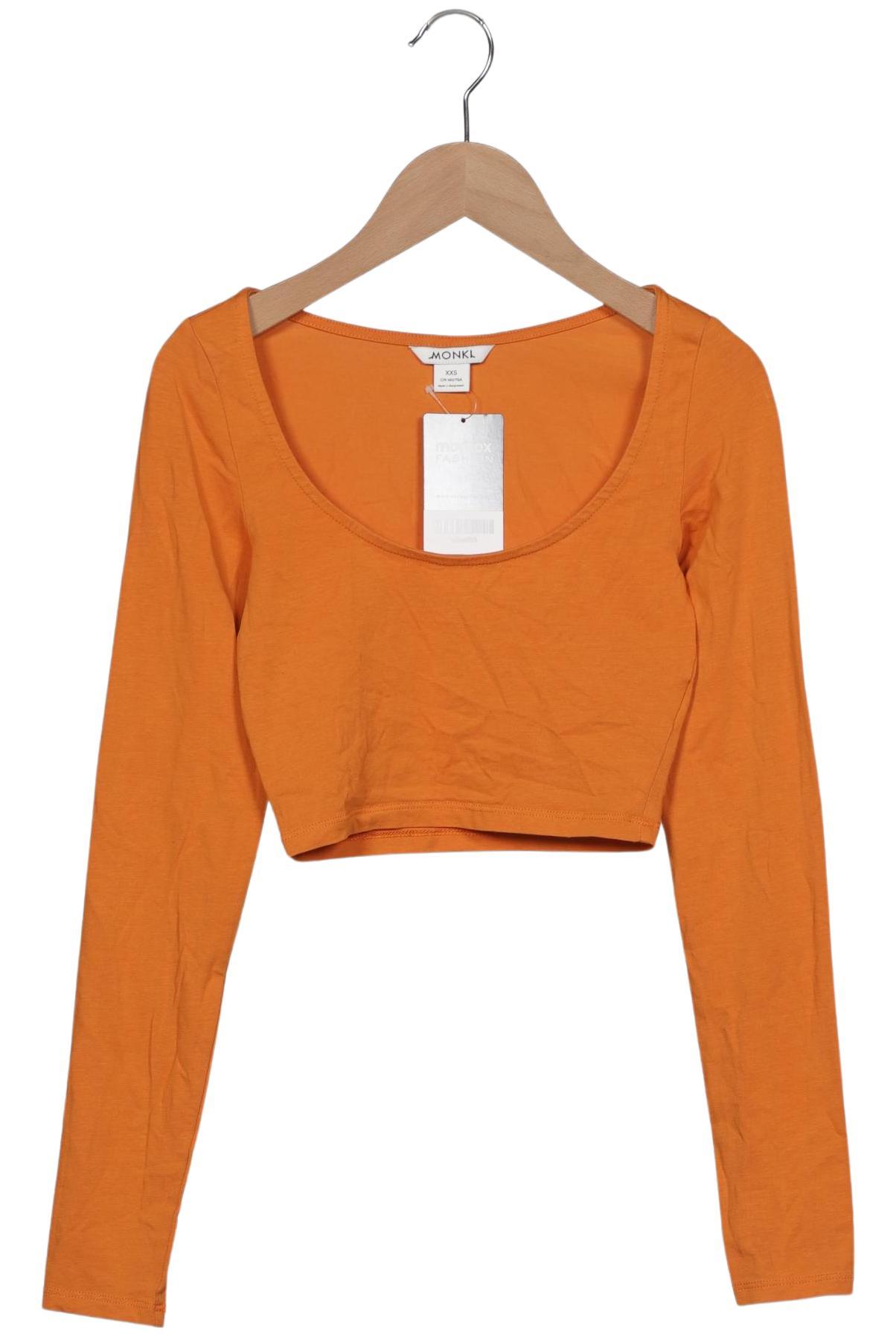 

Monki Damen Langarmshirt, orange, Gr. 32