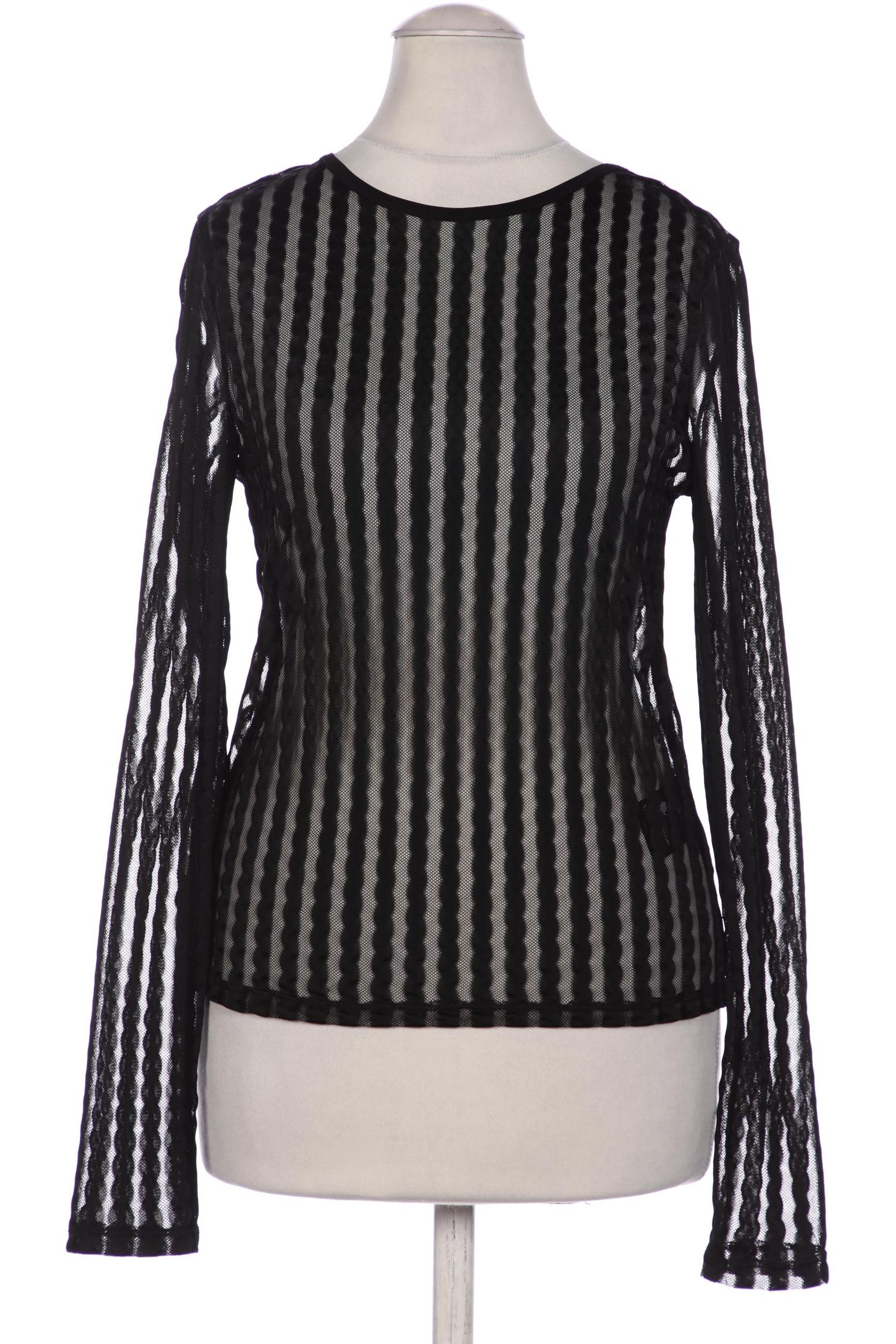 

Monki Damen Langarmshirt, schwarz, Gr. 36