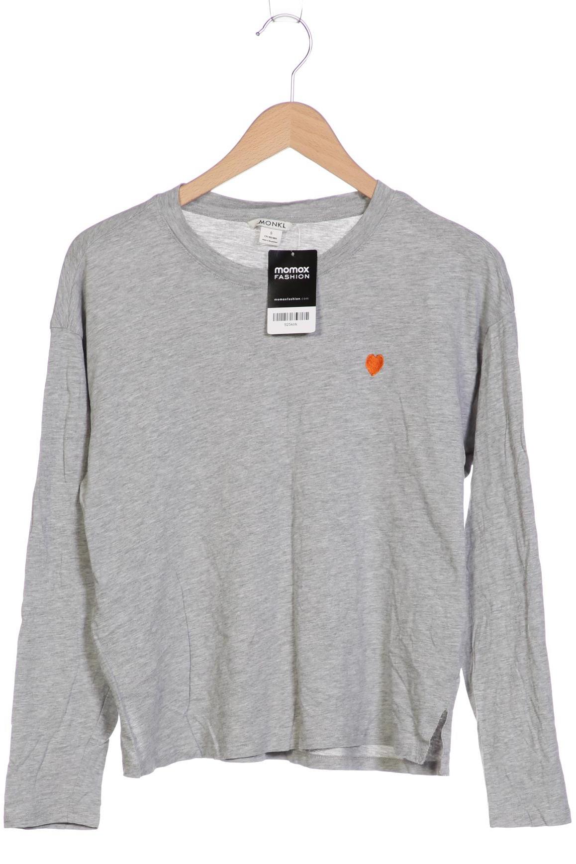 

Monki Damen Langarmshirt, grau, Gr. 36