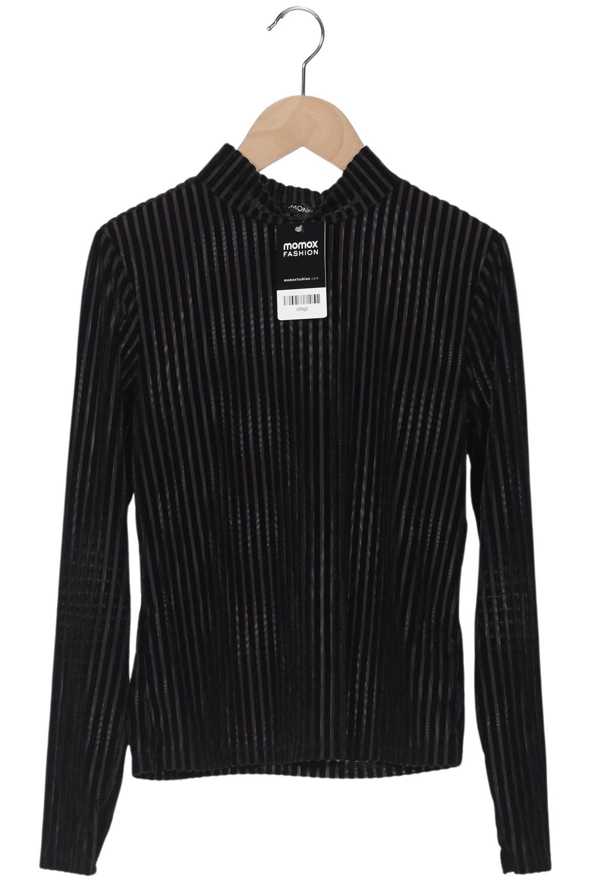 

Monki Damen Langarmshirt, schwarz, Gr. 36