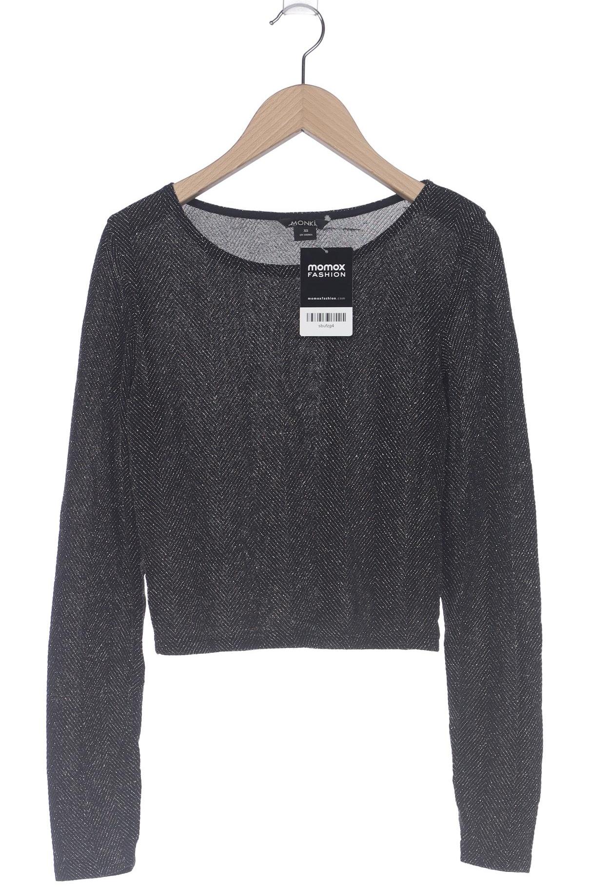 

Monki Damen Langarmshirt, schwarz, Gr. 34
