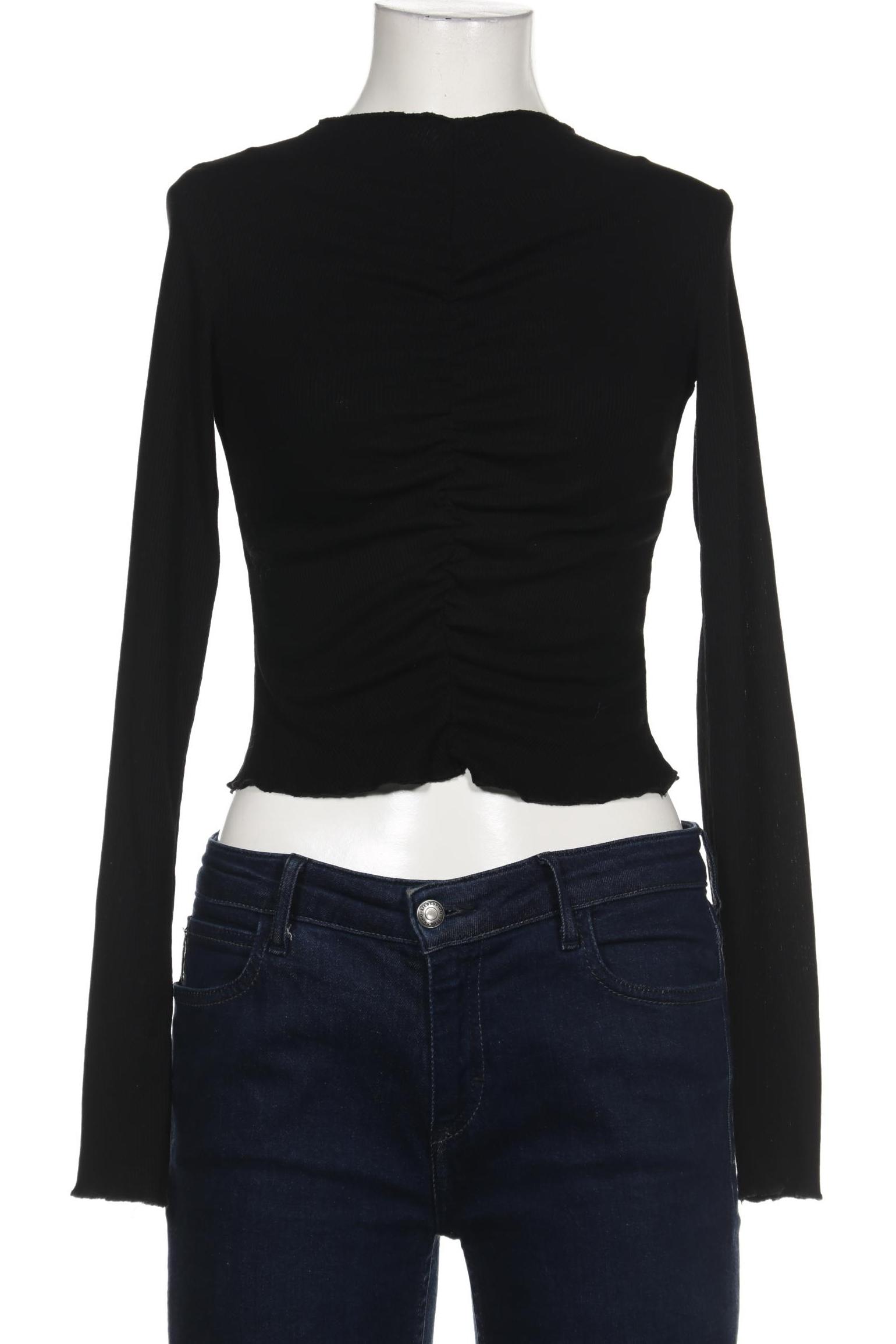 

Monki Damen Langarmshirt, schwarz, Gr. 34