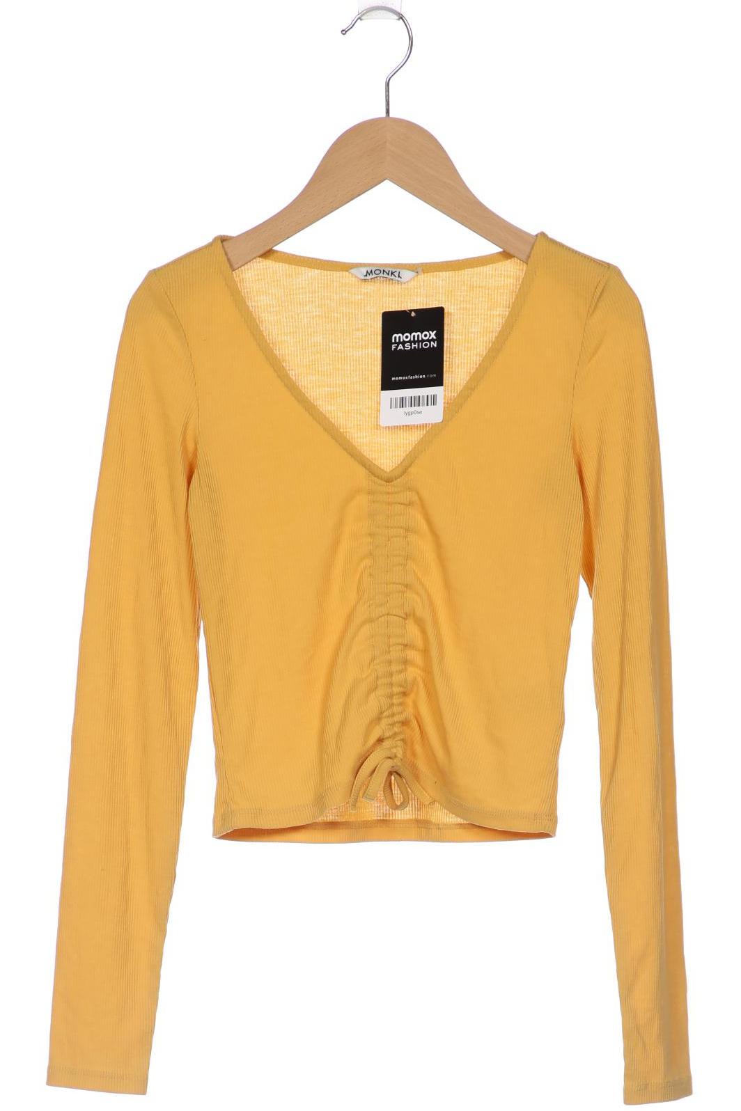 

Monki Damen Langarmshirt, gelb, Gr. 30