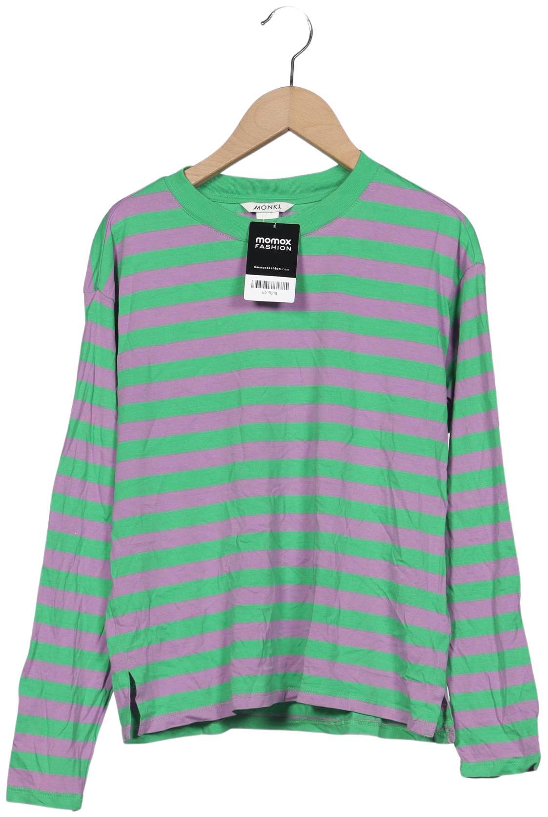 

Monki Damen Langarmshirt, grün, Gr. 34
