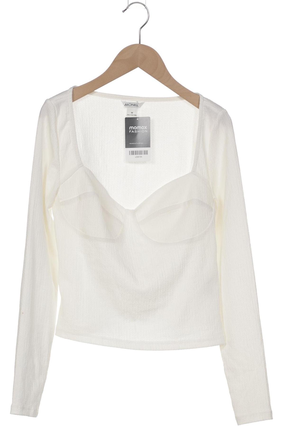 

Monki Damen Langarmshirt, cremeweiß, Gr. 38