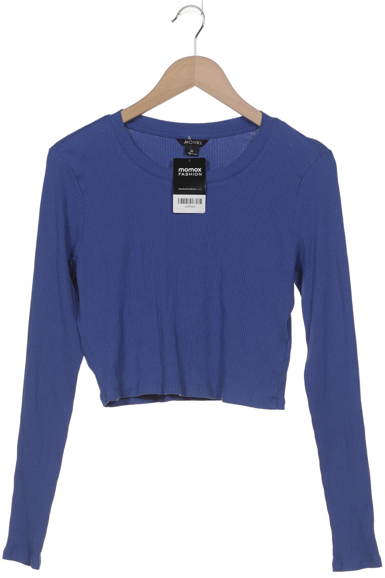 

Monki Damen Langarmshirt, blau, Gr. 44