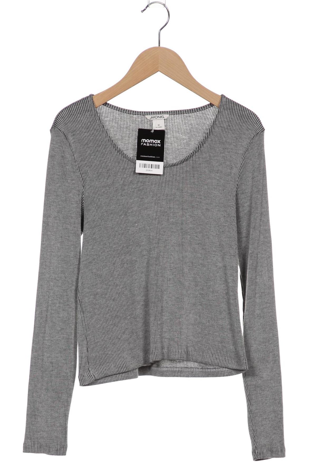 

Monki Damen Langarmshirt, grau, Gr. 38