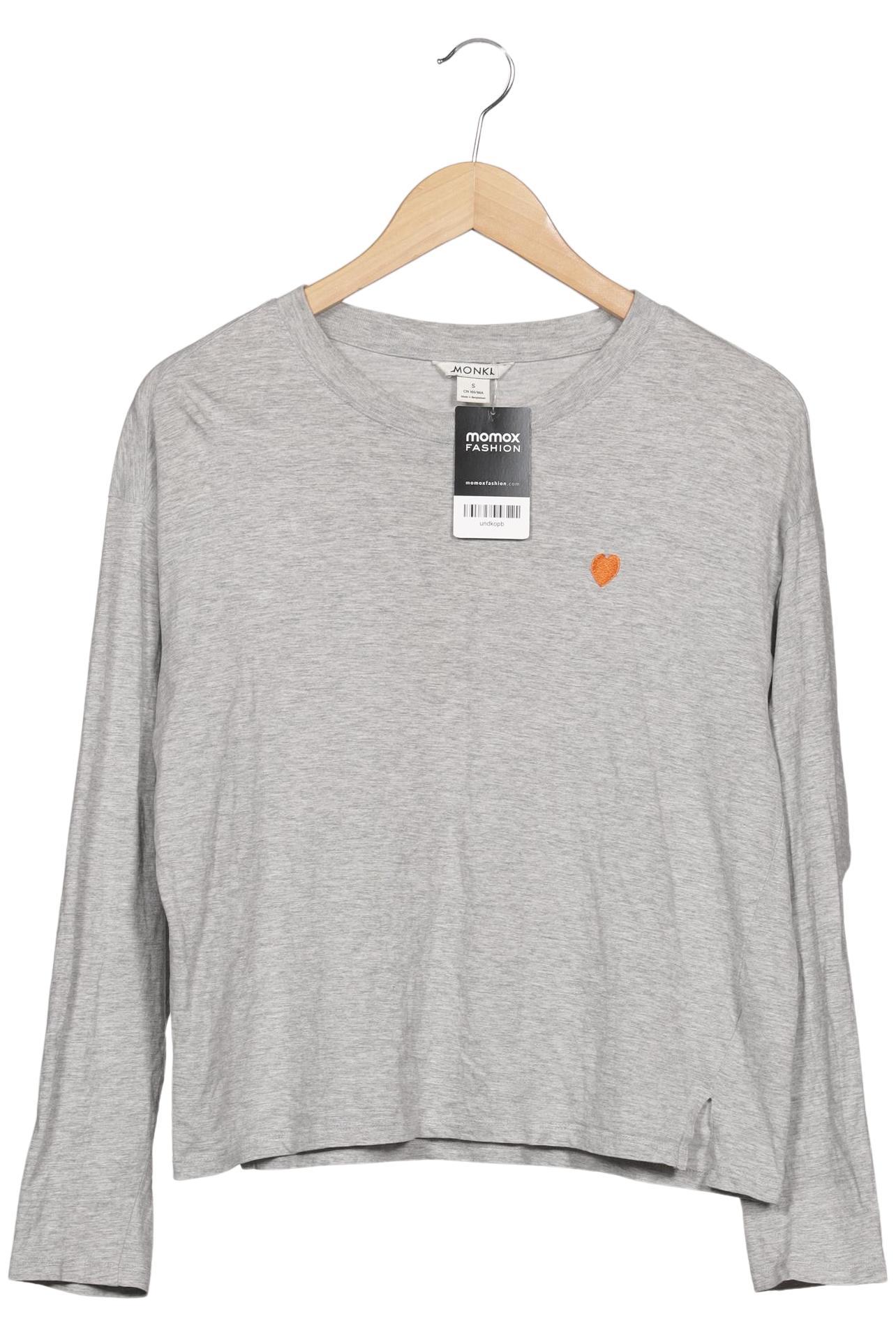 

Monki Damen Langarmshirt, grau, Gr. 36