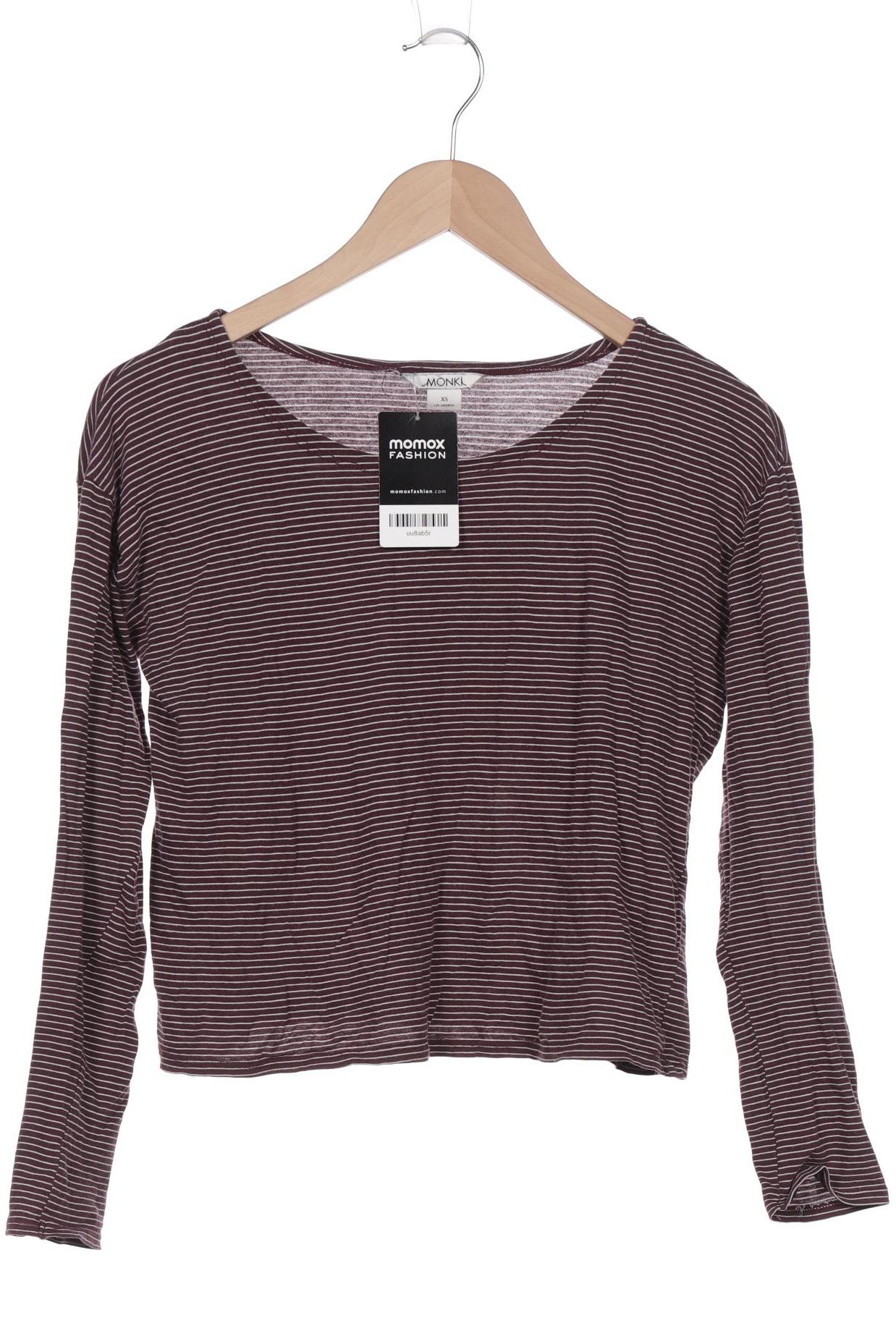 

MONKI Damen Langarmshirt, bordeaux