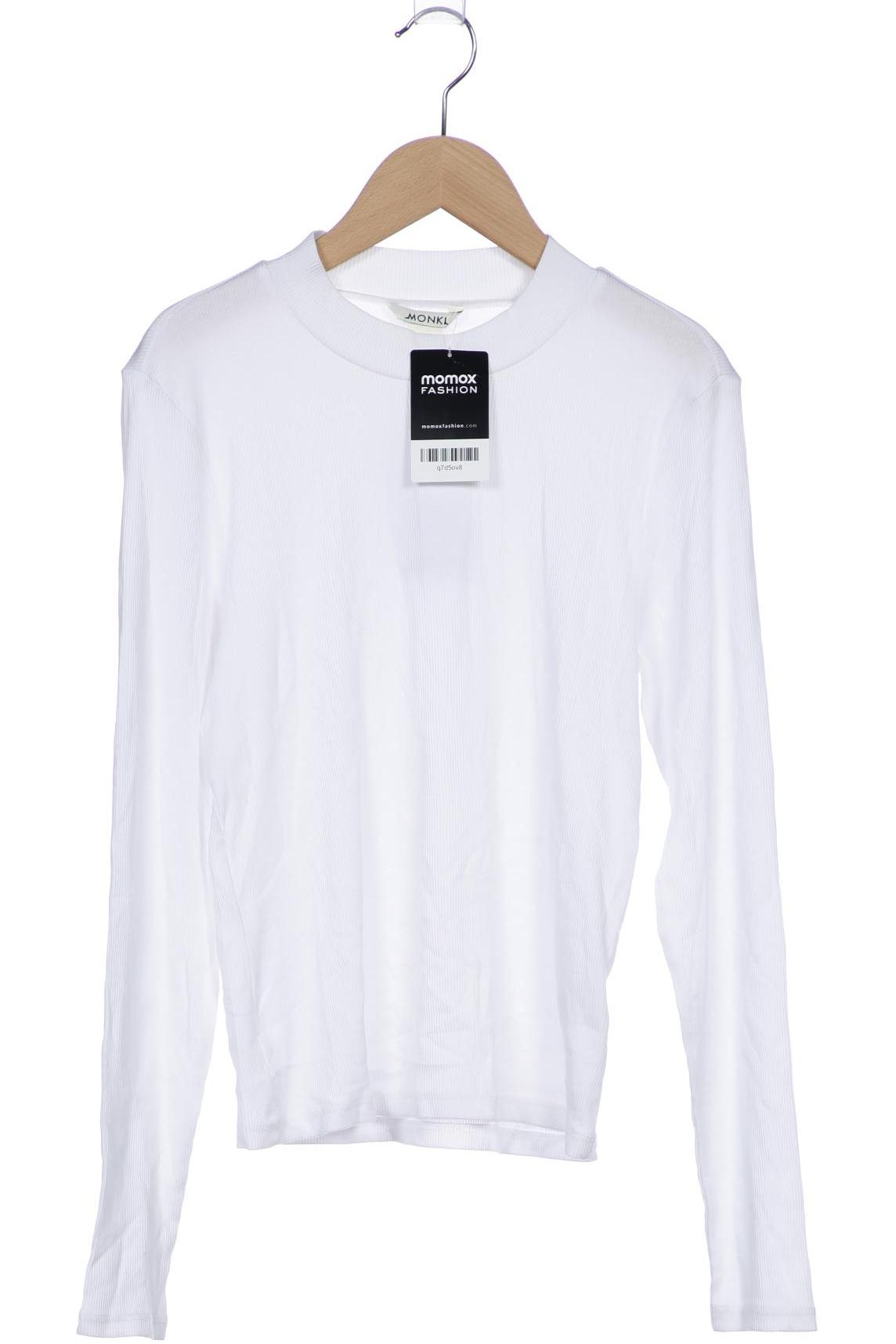 

Monki Damen Langarmshirt, weiß, Gr. 38