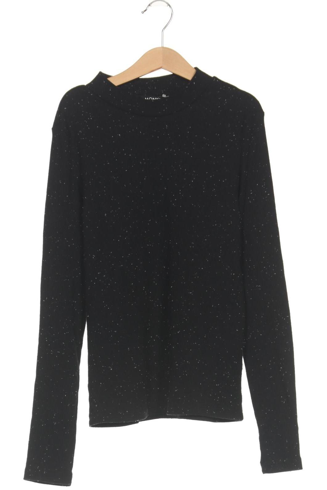 

Monki Damen Langarmshirt, schwarz, Gr. 36