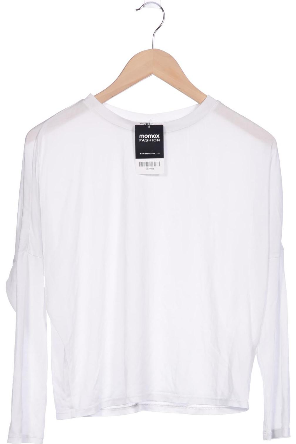 

Monki Damen Langarmshirt, weiß, Gr. 34