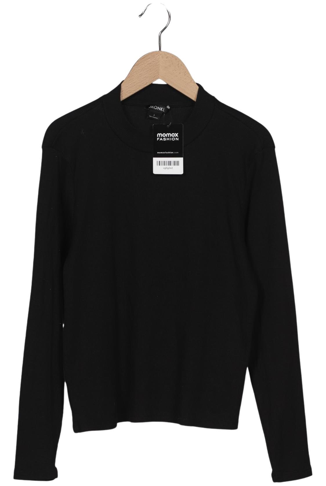 

Monki Damen Langarmshirt, schwarz, Gr. 42